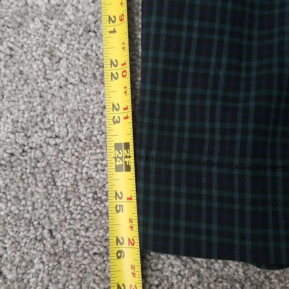 #R - Hollister Women Ultra High Rise Plaid Pants Blue Green Black Size S - Picture 5 of 11